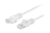 Nettverkskabel - Lanberg patch cable - 2 m - white RAL 9010 - Hvit - 2m - PCU5-20CC-0200-W