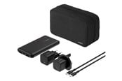 Nødlader - Belkin BoostCharge power bank - + AC power adapter - 24 pin USB-C 2 x USB - with zippered pouch case Nødlader - Svart - 10000 mAh - BU041HQBK