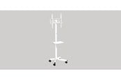 Flatskjerm-TV tilbehør - Gembird TV floor stand with caster wheels 32"" - 55"" - TVS-55T-03-W