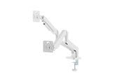 Skjermholder - Gembird Desk mounted adjustable double monitor arm 17"-32" - Hvit - MA-DA2-06-W