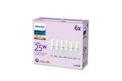LED-lyspære - Philips LED-lyspære 220lm 1.9W/827 (25W) 6-pack G9 - 929003790596