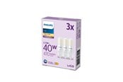 LED-lyspære - Philips LED-lyspære 470lm 3.7W/827 (40W) 3-pack G9 - 929003790893