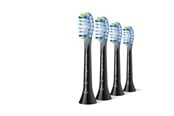 Elektrisk tannbørste - Philips Børstehoder Sonicare Premium Plaque Defence- black - 4pcs - HX9044/88