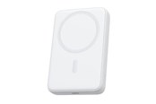 Nødlader - Aukey PB-MS04 MagFusion Magnetic Wireless - Frost White Nødlader - Hvit - 10000 mAh - PB-MS04 White