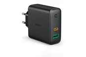 Mobil - Adaptere og ladere - Aukey PA-D3 60W Dual-Port PD Charger with Dynamic Detect - EU Plug - PA-D3