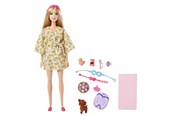 Dukker & Tilbehør - Barbie Fashionistas Doll with Puppy Kids Toys Self-Care Spa Day - HKT90