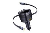 Mobil - Adaptere og ladere - Baseus Enjoyment Max Car Charger 90W USB-C Lightning USB-A USB-C Ports - Black - C00035507121-02