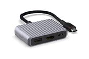 Dokkingstasjon - Unisynk 3 Port USB-C Hub V2 4K 60Hz 100W - Grey - 10384