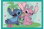 Puslespill - Clementoni Super Color Jigsaw Puzzle 4in1 Stitch Gulv - 21745
