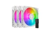 Kabinettvifte - Cooler Master SickleFlow Edge 120 ARGB WE 3-in-1 Fan - 120mm - Hvit med RGB-lys - MFX-B2DW-253P2-R2