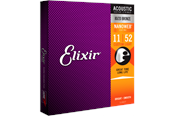 Musikkinstrumenter & DJ-utstyr - Elixir Strings 11027 - 80/20 Bronze - Akustiske strenger - Nanoweb - Custom Light (11-52) - CEL 11027
