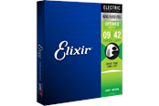 Musikkinstrumenter & DJ-utstyr  - Elixir Strings 19002 - Nikkelbelagt stål - Elektriske strenger - Optiweb - Super Light (09-42) - CEL 19002