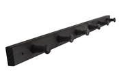 Beslag & Hengsler  - Home>it Coat rack 6 hooks pine wood black RETRO - 12305