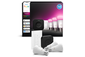 Smarthus - Philips Hue Startpakke: 3 E27-smartpærer + Dimmer switch + Bridge Pro - 929003853503