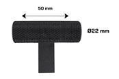 Beslag & Hengsler  - Home>it Knurled T-Bar Furniture Knob Matte Black Set of 2 - 21290