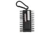 Håndverktøy - Home>it Bit set 22 pieces Cr-V steel 20 x Bits in Cr-V quality 1 x 1/4" Adapter for sockets 1 x 1/4" Magnetic bit holder - 70862