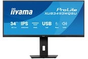Skjerm - 34" iiyama ProLite XUB3493WQSU-B6 - 3440x1440 - 120Hz - IPS - XUB3493WQSU-B6
