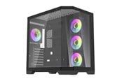 Kabinett - Darkflash FT418 PRO Computer Case with 7 ARGB Fans - Black - Kabinett - Svart - FT418 PRO Black