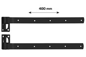 Beslag & Hengsler  - Home>it stable door hinge 400 mm matt black 2 pcs. - 20513