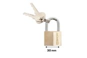 Sikkerhetsutstyr - Home>it Brass padlock - 30 mm. - 25330