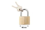 Sikkerhetsutstyr - Home>it Padlock brass - 40 mm. - 25340