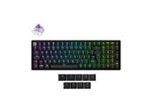 Tastatur - Keychron K4 HE - Wireless Tri-Mode Hot Swap QMK Gateron 2.0 Purple Magnetic (Hall Effect) - Gamingtastatur - Nordisk - Svart - K4H-J1-BO