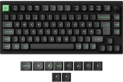 Tastatur - Keychron Lemokey P1 HE - 75% Knob Wireless Tri-Mode QMK/VIA Gateron 2.0 Magnetic Switch (Hall Effect) - Gamingtastatur - Uten numpad - Nordisk - Svart - P1H-M1-BO