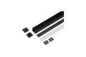 Smarthus - Light Solutions Aluminiumsprofil - Model L - 20mm LED strip - Sort - 5714255011166