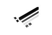 Smarthus - Light Solutions Aluminiumsprofil - Model L (Indbyg) - 20mm LED strip - Sort - 5714255011197