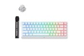 Tastatur - MCHOSE Ace 68 Ice Rhino Magnetic Hall Effect - Gamingtastatur - Uten numpad - Engelsk (USA) - Hvit - MC-Ace68-17