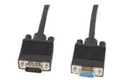 Skjermkabel - Lanberg - VGA extension cable - HD-15 (VGA) to HD-15 (VGA) - 1.8 m - CA-VGAC-10CC-0018-B+