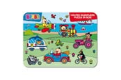 Puslespill - Studio 100 Bumba Wooden Puzzle - Vehicles Tre - MEBU00005710