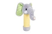 Babyleker - Bigjigs Elephant Plush Rattle - 37031