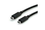 USB - Roline - USB-C cable - 24 pin USB-C to 24 pin USB-C - 1 m - 11.02.9057