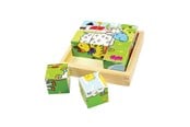 Puslespill - Bigjigs Farm Animals Block Puzzle Blokk - BJ536