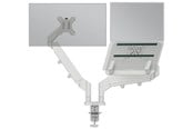 Skjermholder - Leitz  Ergo Space Saving Dual Monitor & Laptop Arm Grey - 65380085
