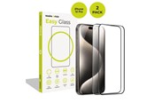 Mobil - Beskyttelsesglass - Mobile Origin EasyGlass iPhone 15 Pro - 2 pack - FRL-EG-i15Pro-2pk