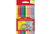 Skrive- & Tegneverktøy - Faber-Castell Felt Tip Pens - 5 Neon + 5 Pastell - 155312