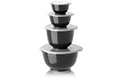 Kjøkkentilbehør - Rosti - Margrethe Bowls - Set of 4 + Lids (Carbon Black) - 29964