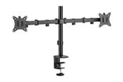 Skjermholder - Deltaco mounting kit - adjustable arms - for 2 LCD displays - rotate tilt swivel up to 9 kg - black - ARM-0300-B