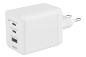 Mobil - Adaptere og ladere - Deltaco USB GaN Wall Charger 100 W | 1x USB-A | 2x USB-C | PPS | White - USBC-GAN06