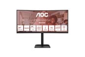 Skjerm - 34" AOC CU34E4CV - 3440x1440 (UWQHD) - 120Hz - VA - 90W USB-C - KVM switch - CU34E4CV
