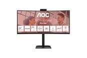 Skjerm - 34" AOC CU34E4CW - 3440x1440 (UWQHD) - 120Hz - VA - 90W USB-C - KVM switch - CU34E4CW