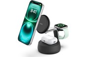 Mobil - Adaptere og ladere - Belkin UltraCharge Pro 25w Qi2 3in1 Magnetic Charger Charcoal - WIZ040KQCH