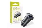 Mobil - Adaptere og ladere - Mobile Origin Metal Car Charger 30W - CA12 - USB-C - USB-A - MO-MCCH30W-CA12