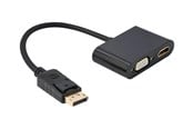 Skjermkabel - Gembird Cablexpert adapter - DisplayPort / HDMI / VGA - 10 cm - A-DPM-HDMIFVGAF-01