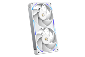 Kabinettvifte - NZXT F240X - Kabinettvifte - 240mm - Hvit med RGB-lys - 41 dBA - RF-U24PN-W1