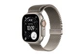 Smartklokke, Smartwatch & Sportsklokke - Apple Watch Ultra 3 GPS + Cellular 49mm Natural Titanium Case with Natural Titanium Milanese Loop - Large - MF0E4DH/A