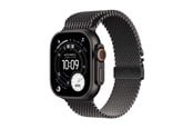 Smartklokke, Smartwatch & Sportsklokke - Apple Watch Ultra 3 GPS + Cellular 49mm Black Titanium Case with Black Titanium Milanese Loop - Medium - MF1Q4DH/A