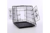 Hund - Nordic Paws - Sloping Wire cage black - S 63x44x50.5 cm - 540058529239
